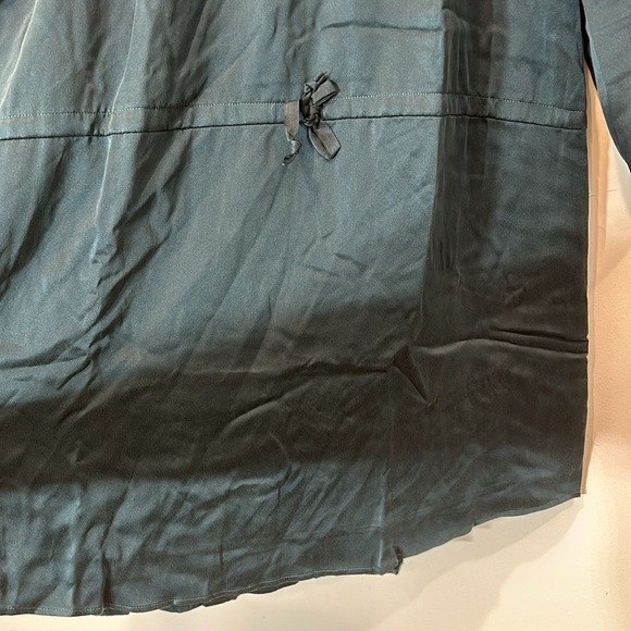 CHASER x revolve casual could shoulder long sleeve silk mini dress lined medium - Picture 5 of 9